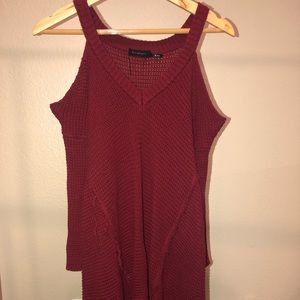 Red Sweatshirt Long Fit